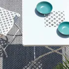 Quadratischer Klapptisch für den Außenbereich aus verzinktem Stahl Made in Italy - Selvaggia Viadurini