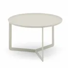 Runder Couchtisch im Freien aus Hanf oder Schlammmetall - Stephane Viadurini