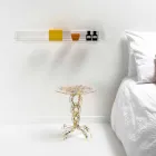 Runder Tisch Durchmesser 36 cm Janis Multicolor-Design, hergestellt in Italien Viadurini