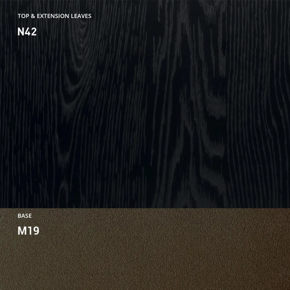 Verwandelbarer Couchtisch aus Metall und Holz Made in Italy - Veneris Viadurini