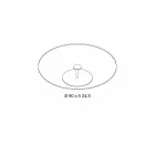 Runder Couchtisch aus extra klarem Glas - Giovannino Viadurini