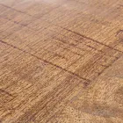 Runder Couchtisch aus recyceltem Holz und Stahl weiß oder grau - Genoveffa Viadurini