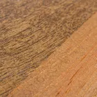 Runder Couchtisch aus recyceltem Holz und Stahl weiß oder grau - Genoveffa Viadurini