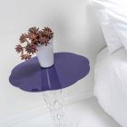 Janis modernes Design runden Lavendel Couchtisch 50 cm, hergestellt in Italien Viadurini