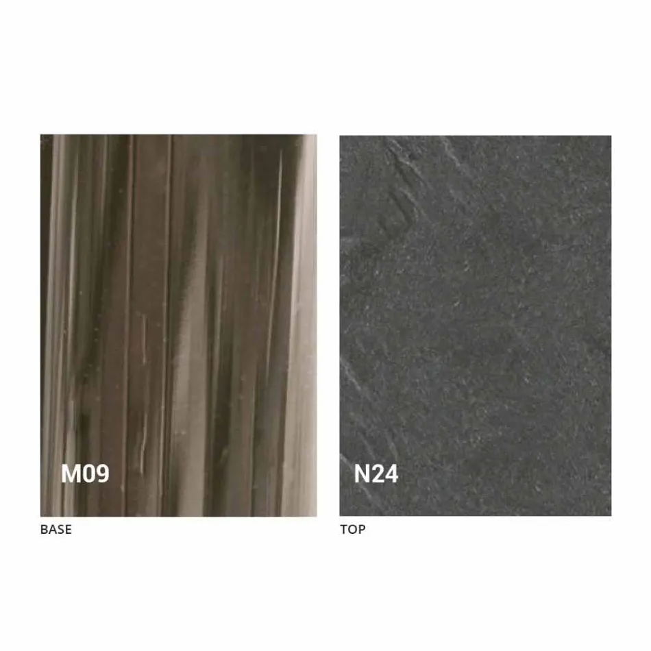 Transformable Design Couchtisch aus Holz und Black Metal Made in Italy - Niverio Viadurini