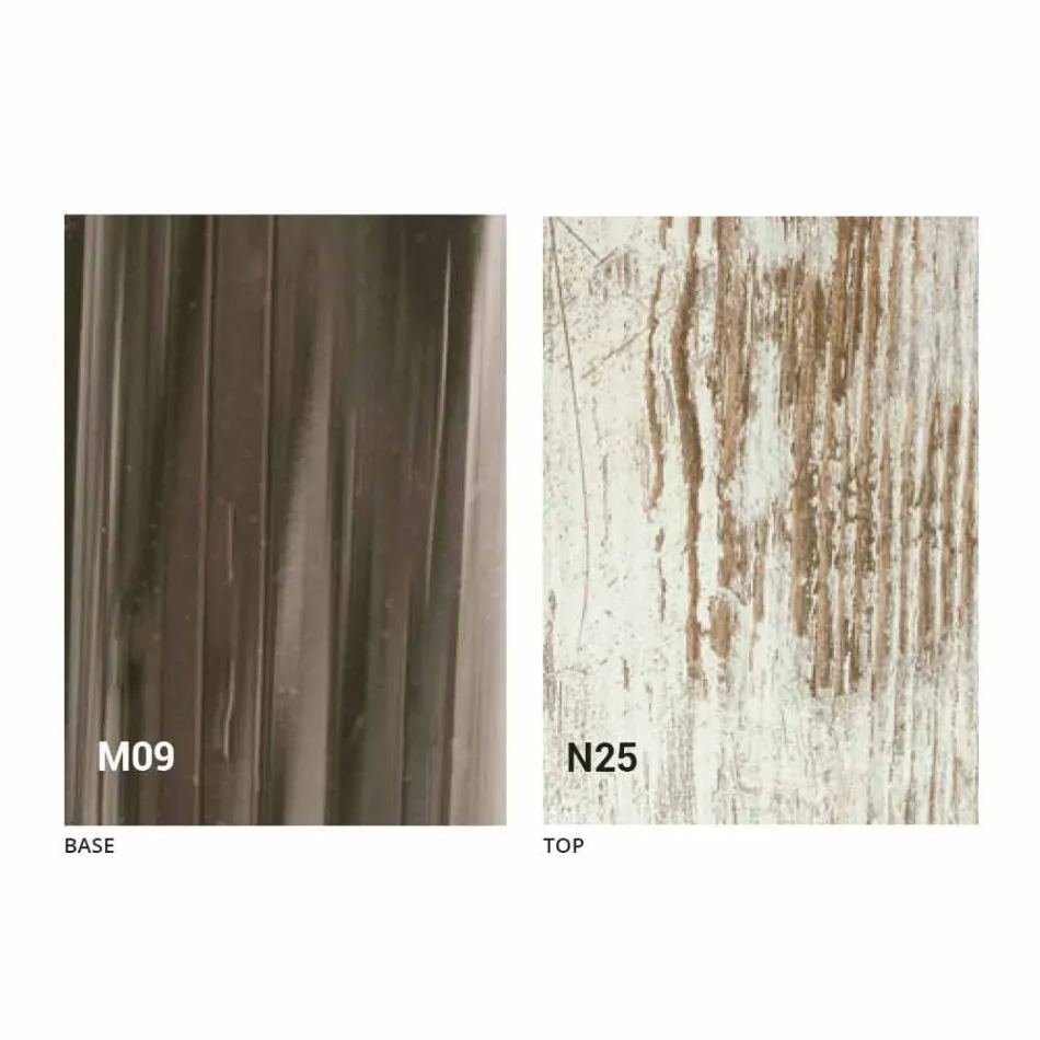 Transformable Design Couchtisch aus Holz und Black Metal Made in Italy - Niverio Viadurini