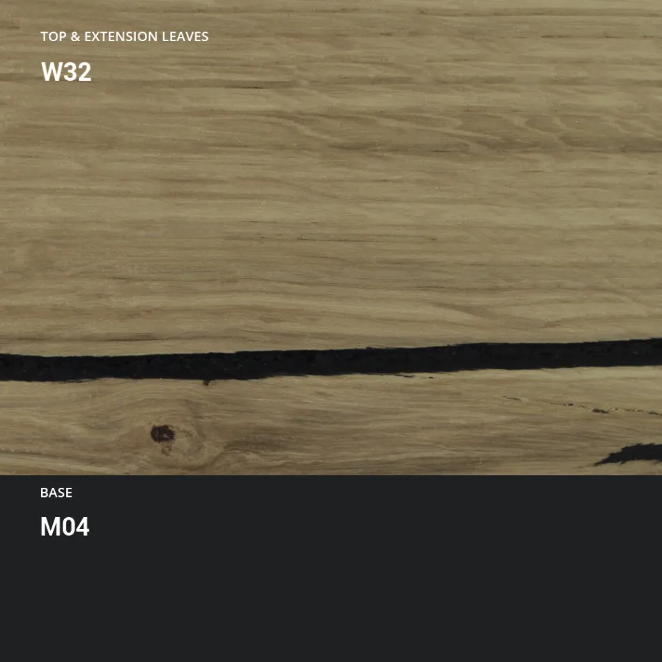 Verwandelbarer Couchtisch aus Metall und Holz Tisch Made in Italy - Polaris Viadurini