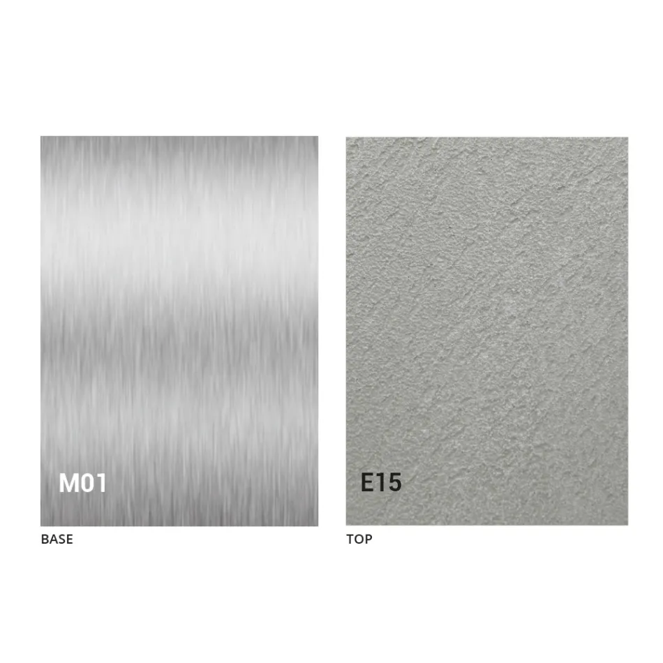 Moderner umwandelbarer Couchtisch, Mörtel-Effekt-Platte Made in Italy - Salomon Viadurini