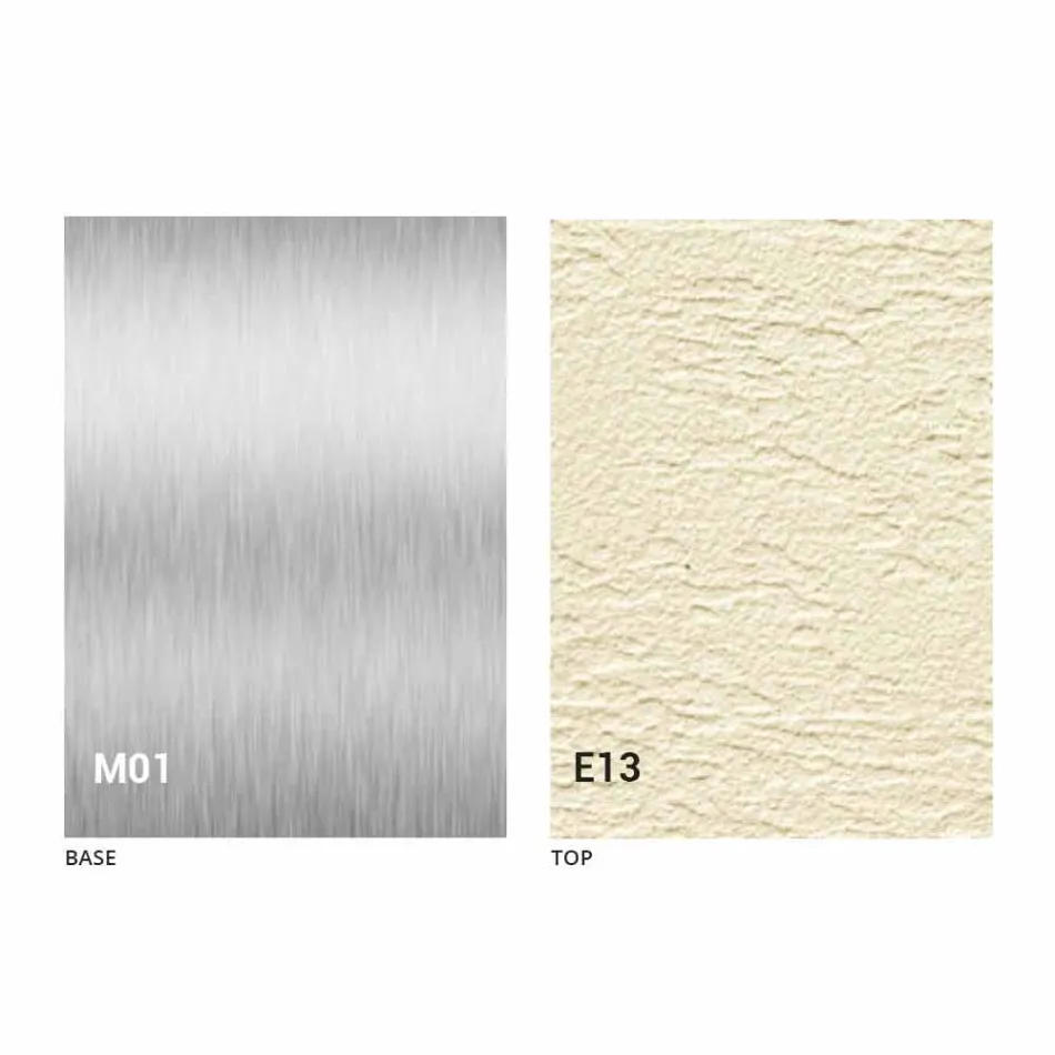 Moderner umwandelbarer Couchtisch mit Mörtel-Effekt-Platte Made in Italy - Salomon Viadurini