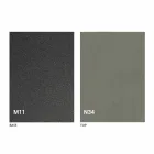 Moderner wandelbarer Couchtisch aus Graphitmetall und Holzplatte - Sistocle Viadurini