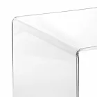Modernes Design transparenter Tisch 50x50cm Terry Big, made in Italy Viadurini