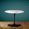 Eero Saarinen Tulip Couchtisch H 41 in Aura 22 Keramik Made in Italy - Scarlet