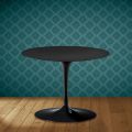 Eero Saarinen Tulip Couchtisch H 41 in Domoos Keramik, hergestellt in Italien - Scharlachrot