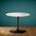 Eero Saarinen Tulip Couchtisch H 41 Zoll Polierte Keramik Hergestellt in Italien - Scharlachrot