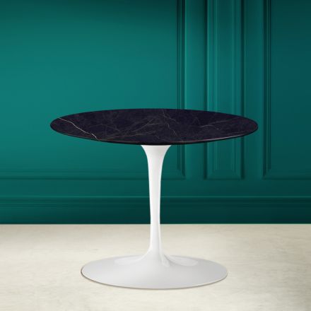 Tulip Couchtisch Eero Saarinen H 41 aus Keramik Noir Laurent Made in Italy – Scharlachrot Viadurini