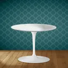 Eero Saarinen Tulip Couchtisch H 41 in Salina Keramik Made in Italy - Scarlet Viadurini