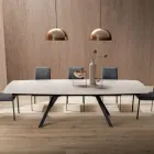 Ausziehbarer Fasstisch auf 240 oder 280 cm aus geschichtetem HPL - Dialogo Viadurini