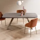 Ausziehbarer Fasstisch auf 240 oder 280 cm aus geschichtetem HPL - Dialogo Viadurini