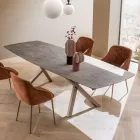 Ausziehbarer Fasstisch auf 240 oder 280 cm aus geschichtetem HPL - Dialogo Viadurini