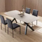 Ausziehbarer Fasstisch auf 240 oder 280 cm aus geschichtetem HPL - Dialogo Viadurini