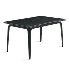 Ausziehbarer Tisch 160/240 x 90 cm aus Sinterstein mit Marmoroptik - Samus Viadurini