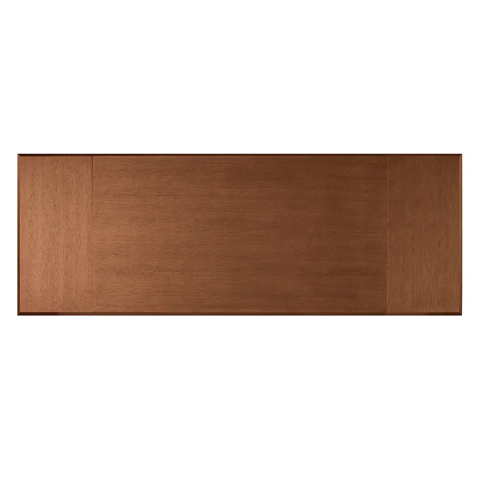 Ausziehtisch 160/240 x 90 cm aus Walnussholz und Eisen - Nodo Viadurini