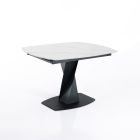 Ausziehbarer Tisch auf 165 cm aus Metall und Keramik – Boccanera Viadurini