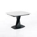 Ausziehbarer Tisch auf 165 cm aus Metall und Keramik – Boccanera