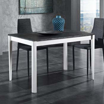 Ausziehbarer Tisch bis 180 cm in Buche und Melamin Made in Italy - Otiello
