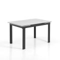 Ausziehbarer Tisch auf 180 cm in weißem Marmor-Finish – Brotola