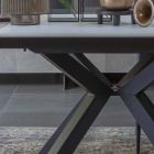 Ausziehbarer Esstisch auf 2,8 m mit Keramik- und Metallbeinen - Paoluccio Viadurini