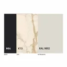 Ausziehbarer Esstisch auf 2,8 m mit Keramik- und Metallbeinen - Paoluccio Viadurini