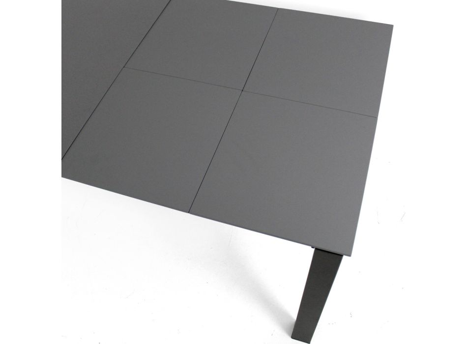 Ausziehbarer Tisch auf 220 cm aus Keramik und Metall – Nadia Viadurini