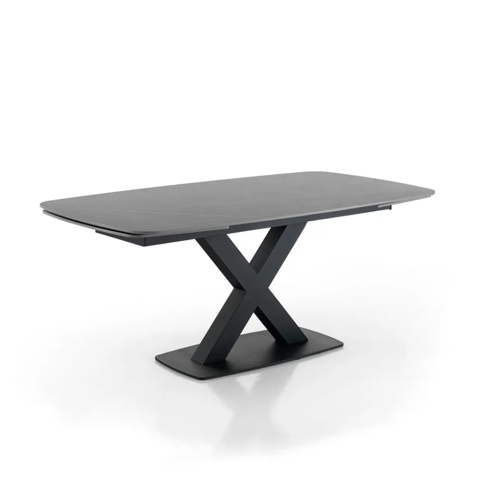 Ausziehbarer Tisch auf 230 cm mit Platte in Marmoroptik – Batofilo Viadurini