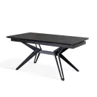 Ausziehbarer Tisch auf 240 cm aus Keramik und Metall – Bouquet Viadurini