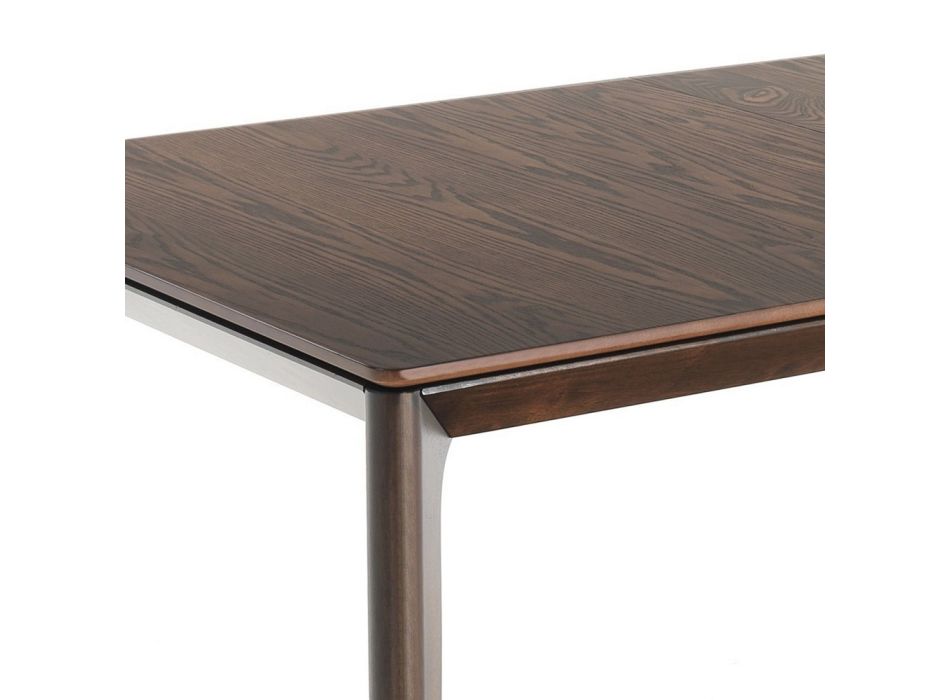 Ausziehbarer Tisch auf 240 cm aus Holz mit Platte aus MDF – Ruthenium Viadurini