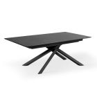 Ausziehbarer Tisch auf 270 cm mit HPL-Platte und Aluminium-Untergestell – Suchen Viadurini