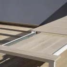 Ausziehbarer Tisch bis 276 cm mit Aluminium in Holzoptik - Ovara Viadurini