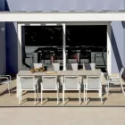 Ausziehbarer Tisch bis 276 cm mit Aluminium in Holzoptik - Ovara Viadurini