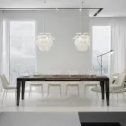 Ausziehbarer Tisch auf 284 cm in verschiedenen Größen und Ausführungen, hergestellt in Italien – Strand Viadurini