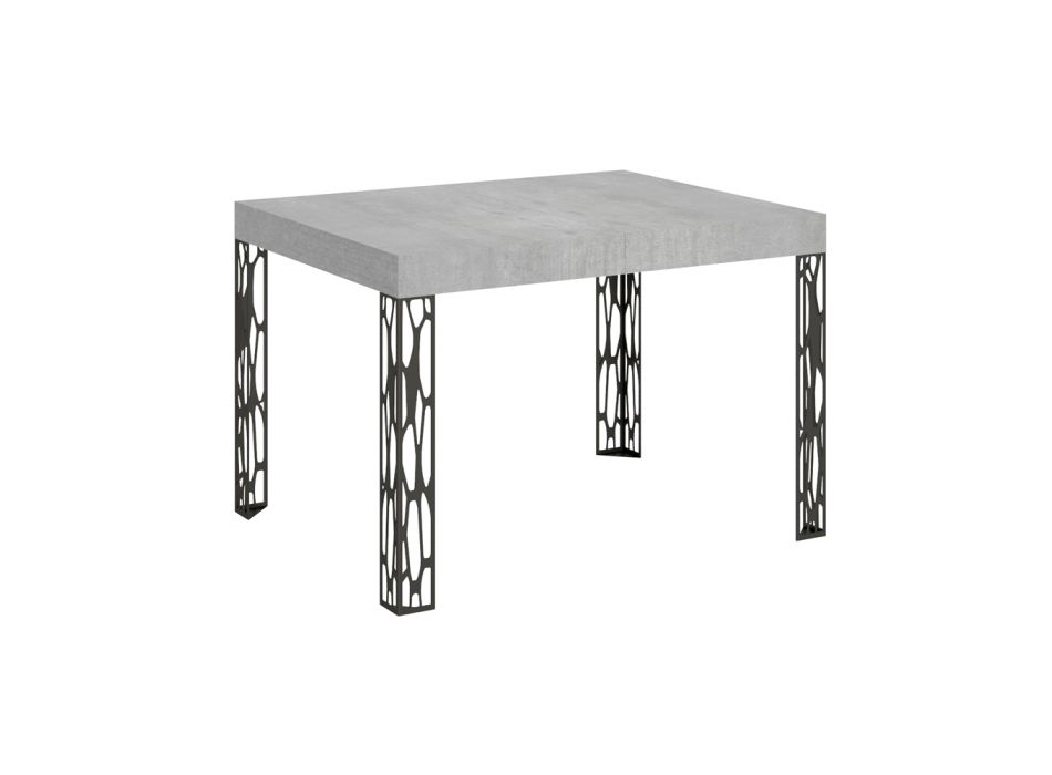 Ausziehbarer Tisch auf 284 cm aus Holz und Eisen, hergestellt in Italien – Fiume Viadurini