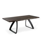 Ausziehbarer Tisch auf 300 cm aus Eichenfurnier und Aluminiumbasis – Travis Viadurini