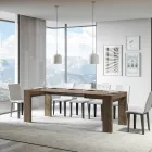 Ausziehbarer Tisch auf 440 cm aus Mikropartikeln aus Holz, hergestellt in Italien – Baum Viadurini