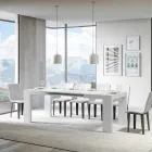 Ausziehbarer Tisch auf 440 cm aus Mikropartikeln aus Holz, hergestellt in Italien – Baum Viadurini