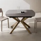 Ausziehbarer Fasstisch aus geschichtetem HPL mit verschiedenen Oberflächen - Incontro Viadurini