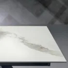 Ausziehtisch mit seitlicher Verlängerung aus Glaskeramik - Aperol Viadurini