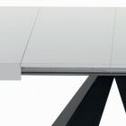 Ausziehbarer Tisch mit zentraler Öffnung und klappbarer Kante, hergestellt in Italien – Dalmatiner Viadurini