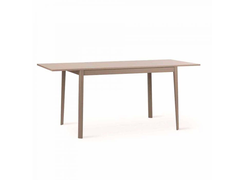 Ausziehbarer Tisch mit Empoli Massivholzbeinen, modernes Design Viadurini
