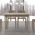 Ausziehbarer Esstisch mit Beinen aus Massivholz Empoli, mit modernem Design