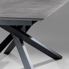 Ausziehbarer Tisch mit S70-Beinen, hergestellt in Italien – Sagi Viadurini
